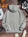 Teen Boys' Slogan Print Long Sleeve Hoodie Suitable For Autumn And Winter