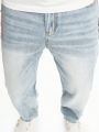 Men Slant Pocket Straight Leg Jeans