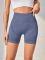 Wide Waistband Sports Shorts