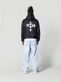 SUMWON Overhead Hoodie With Front and Back Applique