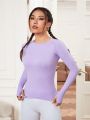 SHEIN Daily&Casual Drop Shoulder Athletic T-shirt