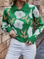 SHEIN Frenchy Women's Sweater With Flower Pattern