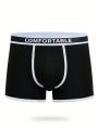 Men's Flat Front Shorts With Letter Embroidered Belt