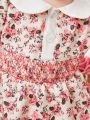 Baby Girls' Romantic Small Flower Print Cute Dress