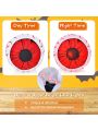 Costway 2 Pack 3 FT Halloween Inflatable Eyeballs w/ Air Blower & Red LED Lights