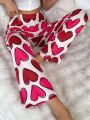 Umamao Estudio Women'S Heart Print Pyjama Bottoms