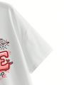 Positive Vibe Collection Plus Size Loose Fit Round Neck T-Shirt With Slogan Print