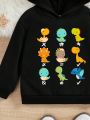 Young Boy Cartoon Graphic Hoodie