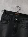 SHEIN Boys' (big) Distressed Faded Jeans With Holes