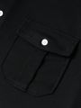 Men's Flip Pocket Casual Polo Shirt