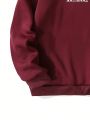 Manfinity Hypemode Men's Round Neck Casual Sweatshirt With Text Print