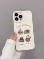 1pc Cute Otter Patterned Can Phone Case