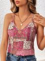 SHEIN Frenchy Vintage Boho Paisley Print Cami Top