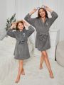 Women's Cute Panda Robe, Mommy And Me Matching Outfits (2 Sets Sold Separately)