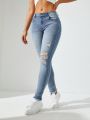 Women's Distressed Skinny Jeans