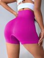 Yoga Basic 3pcs Solid Color High Waisted Sport Shorts