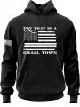 Men'S Plus Size American Flag Hoodie