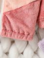 Baby Girl Chevron Print Hooded Flannel Jacket