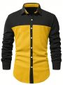 Manfinity Homme Men's Button-front Long Sleeve Shirt