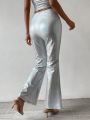 SHEIN BAE Women's Fashionable Loose Fit Sequin Wide Leg Pants