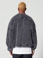 SUMWON Oversized Washed Sweatshirt With Front Print