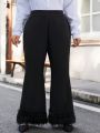 Women's Plus Size Solid Color Flared Pants