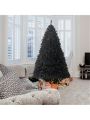 6ft 1600 Branches PVC Christmas Tree Black