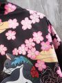 Manfinity Men Floral Print Kimono Without Tee