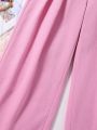 Teen Girl Wide Leg Pants For Spring And Summer