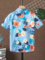 Boys Tropical Print Shirt Without Tee