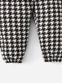 SHEIN Baby Houndstooth Pattern Sweatpants