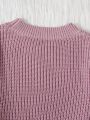 Girls' (big) Casual Lantern Sleeve Sweater