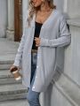 Drop Shoulder Button Front Cardigan