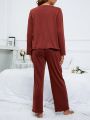 Women's Solid Color Simple Pajamas