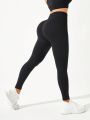 Yoga Basic Seamless High Elasticity Sports Leggings