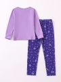 Toddler Girls' Princess Printed Pajamas Set