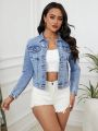 Women's Denim Jacket And Coat