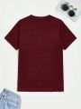 Extended Sizes Men Plus Letter Graphic Tee