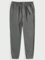 SHEIN Men Elastic Waist Thermal Lined Sweatpants