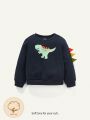 Cozy Cub Baby Boy Dinosaur Print 3D Design Sweatshirt