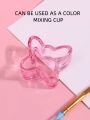 1pc Multifunctional Mini Butterfly Shaped Crystal Cup For Brush Washing, Color Mixing