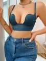 Women'S Solid Color Underwire Bra