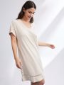 Luvlette Cotton Modal Lace Nightgown