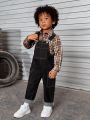 Toddler Boys Flap Pocket Denim Overalls