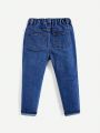 SHEIN Toddler Boys' Distressed Denim Jeans