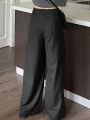 FRIFUL Women's High Waist Pleated Wide Leg Pants