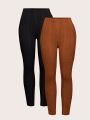 Women's Stretchy Leggings Two Piece Set