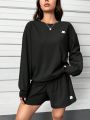 Women's Hoodie And Shorts Set