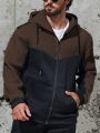 Men's Colorblock Hooded Sweatshirt