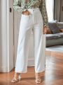 SHEIN Frenchy Solid Color Double Pocket Pants